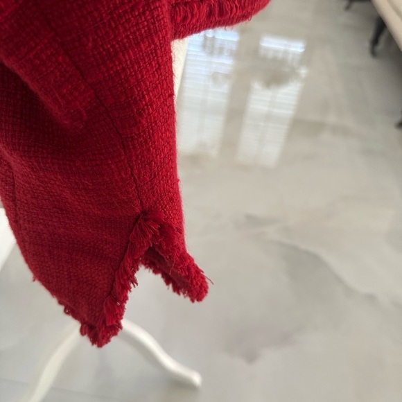 Bold Red Jones New York Tweed Women's Jacket Size 4 - Picture 5 of 11